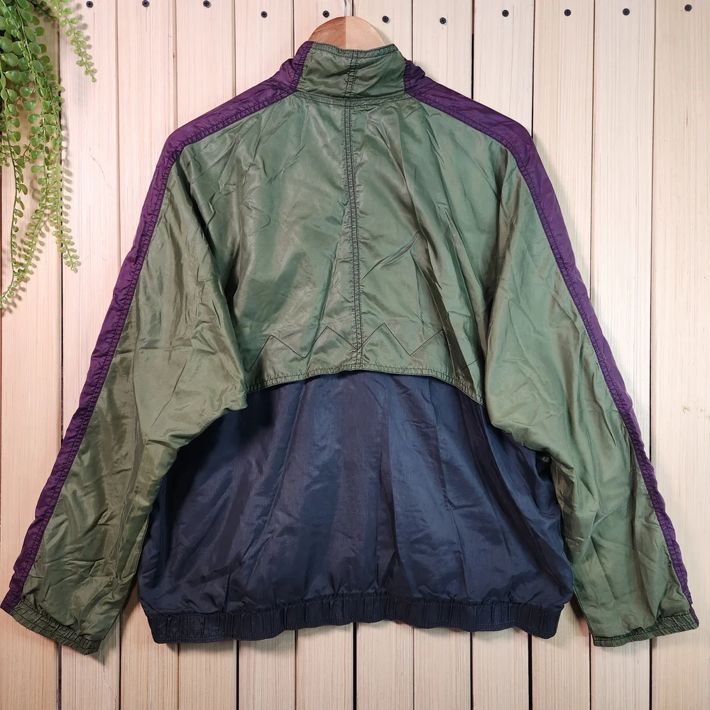 Vintage Nike Windbreaker Men's Green and Black Jacket 90s - Picture 5 of 16